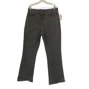 NYDJ Womens Jeans EU 46 US 16 Gray Bootcut Leg Cotton Blend Stretch NWT